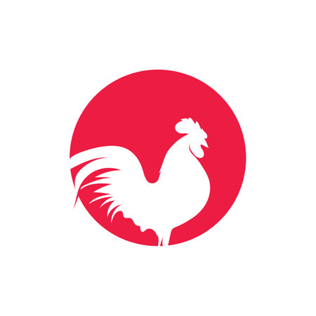 Rooster logo images illustration designのイラスト素材