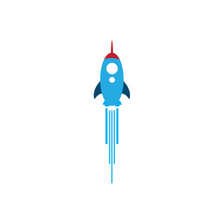 Rocket logo design Stock Vector, rocket logo design illustrationのイラスト素材