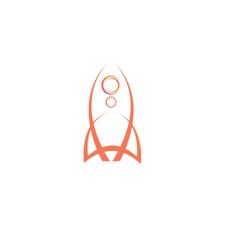 Rocket logo design Stock Vector, rocket logo design illustrationのイラスト素材
