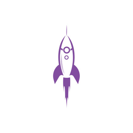 Rocket logo design Stock Vector, rocket logo design illustrationのイラスト素材