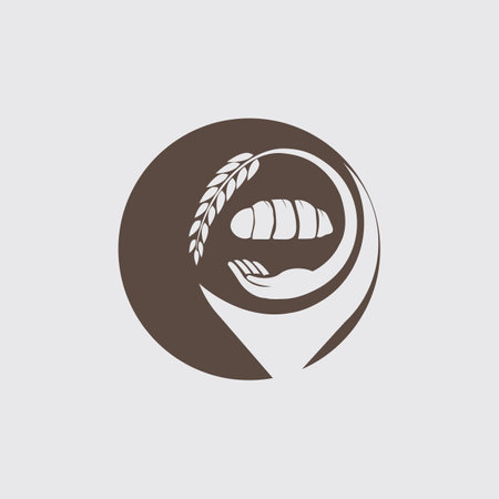 Food Point Logo and symbol designs concept vector on grey backgroundのイラスト素材