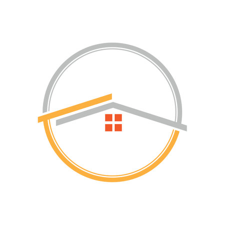building and real estate logo vector icon illustration designのイラスト素材