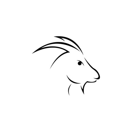 Goat Logo Template vector icon illustration designのイラスト素材
