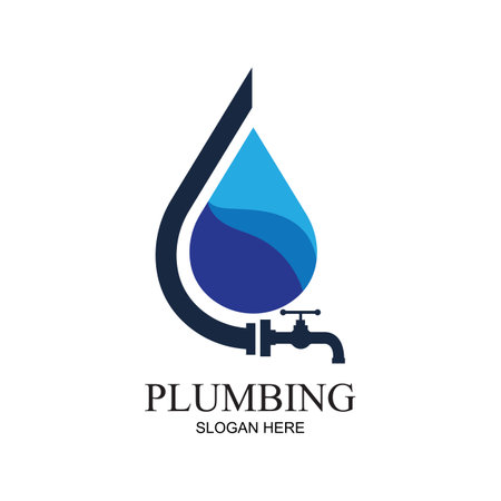 Plumbing service icon logo creative vector illustrattionのイラスト素材