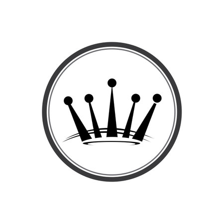 Crown Logo Royal King and Queen  desain vektor Templateのイラスト素材