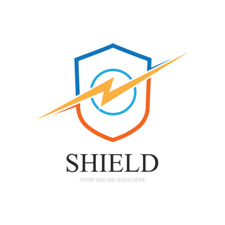 shield logo template ready to use, protect icon in black and white color, security and shield symbol
Shield logo icon design template elementのイラスト素材