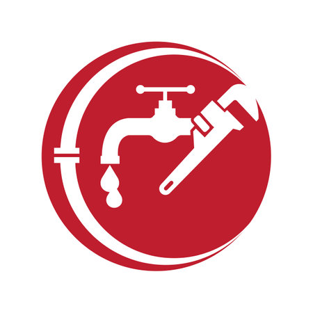 creative plumbing logo vector illustration design templateのイラスト素材