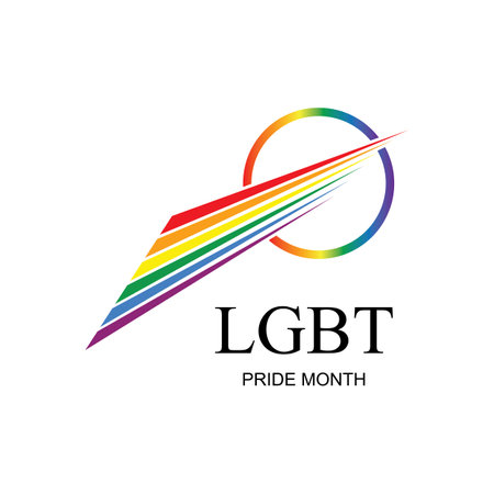 LGBT Pride Month, Celebrated annually. LGBT Human rights and tolerance Illustrationのイラスト素材