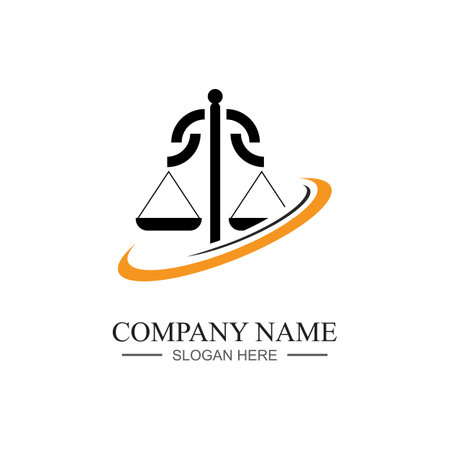 justice law Logo Template vector illsutration designのイラスト素材