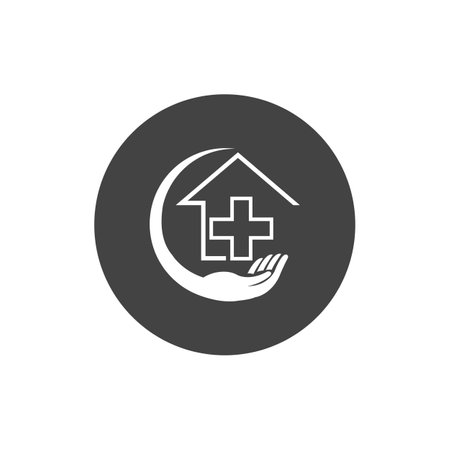Medical Home Logo and Home Care Logo Templateのイラスト素材