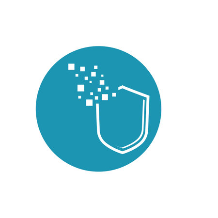 shield security logo and symbol vector illustrasi designのイラスト素材