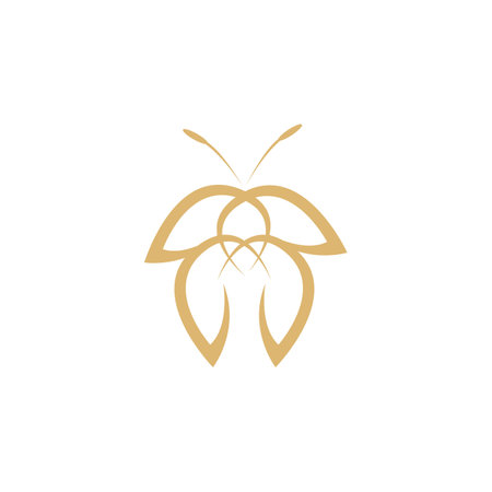 Butterfly logo and symbol template vector icon illustrationのイラスト素材