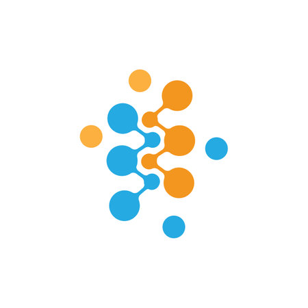 Molecule Logo and symbol Icon Vector Templateのイラスト素材