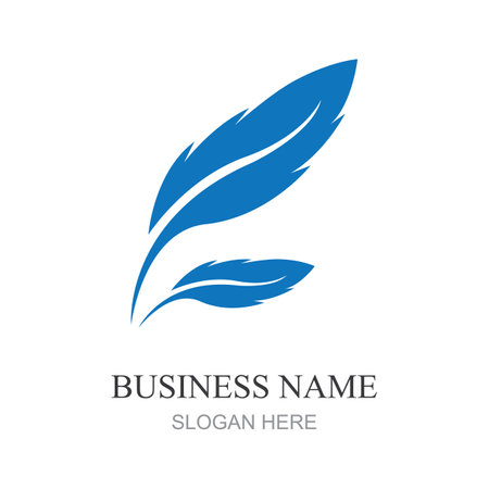 Feather logo images illustration designのイラスト素材