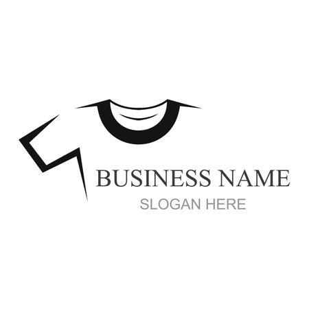 Tshirt logo design concept. Clothing fashion bussiness logo design template. Shirt logo templateのイラスト素材