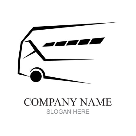bus illustration, public transportation, vector art.のイラスト素材