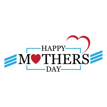 Abstract happy mother's day logo, happy mother's day logo design, love vector logo design, mother love logo designのイラスト素材