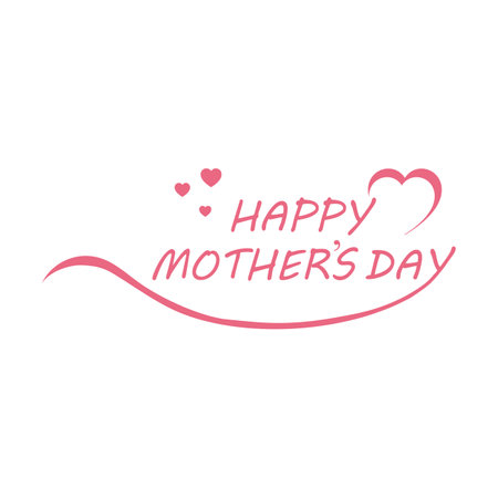 Abstract happy mother's day logo, happy mother's day logo design, love vector logo design, mother love logo designのイラスト素材