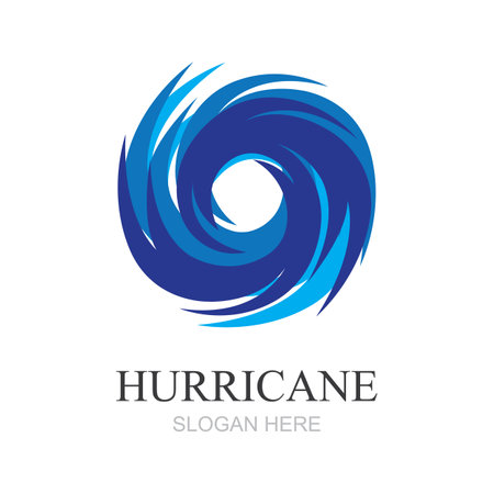 Hurricane logo symbol icon illustration vector companyのイラスト素材