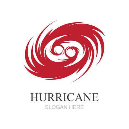 Hurricane logo symbol icon illustration vector companyのイラスト素材