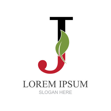 Letter J logo icon design template elementsのイラスト素材