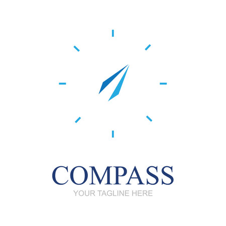 Creative Compass Concept Logo Design Templateのイラスト素材