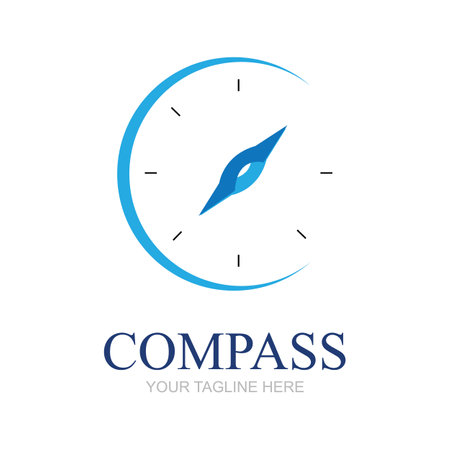 Creative Compass Concept Logo Design Templateのイラスト素材