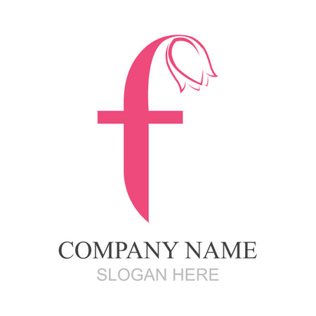 letter F logo design vector template design for brandのイラスト素材