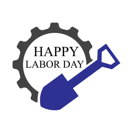 happy international labor day. vector illustration designのイラスト素材