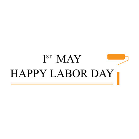 happy international labor day. vector illustration designのイラスト素材