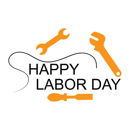 happy international labor day. vector illustration designのイラスト素材