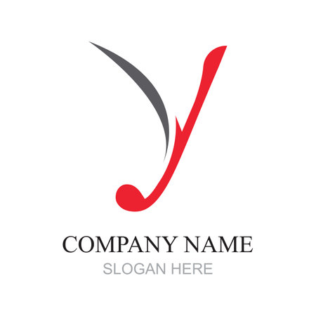 Y Letter Logo Template vector icon designのイラスト素材