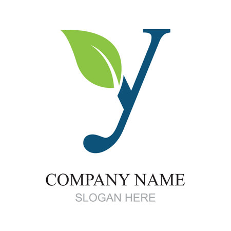 Y Letter Logo Template vector icon designのイラスト素材