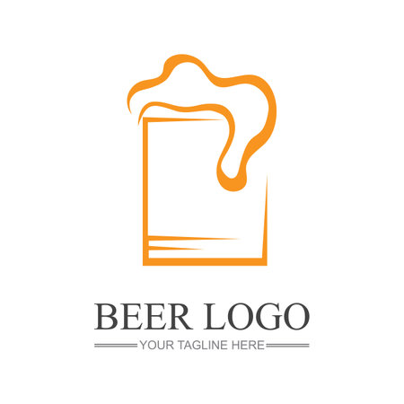 Beer Vintage Logo Design Template Inspiration Vector Illustrationのイラスト素材