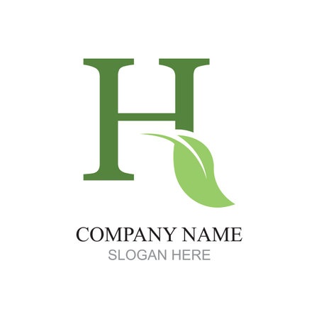 Initial H Letter Logo Design Vector Template. Monogram and Creative Alphabet Letters icon Illustration.のイラスト素材