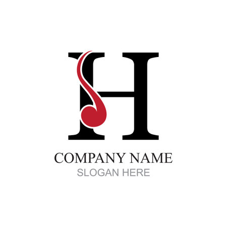 Initial H Letter Logo Design Vector Template. Monogram and Creative Alphabet Letters icon Illustration.のイラスト素材