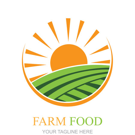farm food,natural farm and Farm House concept logo and symbol vectorのイラスト素材