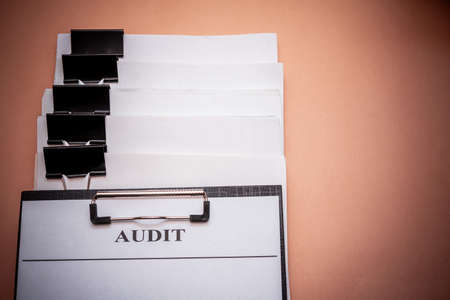 Prepared documents for the financial report.の写真素材