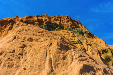 A large and high sand dune in Colorado. Sand dunes are found in deserts.の写真素材