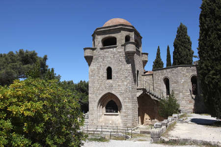 monastery church of Filerimos on the island of Rhodes, Greeceの写真素材