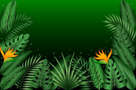 Abstract leaves background colorful free vectorのイラスト素材