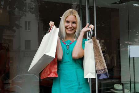 Shopping smile woman