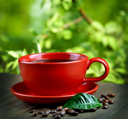 cup of fresh coffeeの写真素材