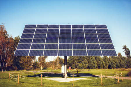 Solar energy panels in sunlight