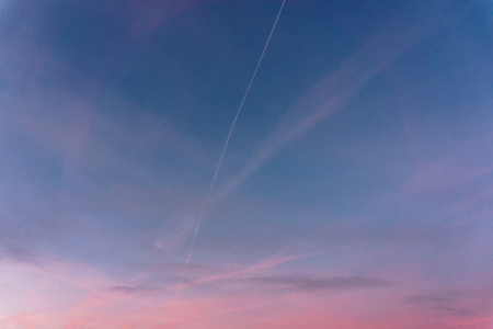 Beautiful colorful pink and blue sky. Sky background conceptの写真素材