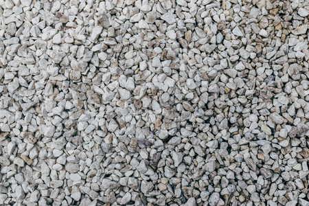 White stone gravel background, patternの写真素材