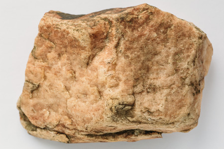 Rough granite mineral stone on white background, not isolatedの写真素材