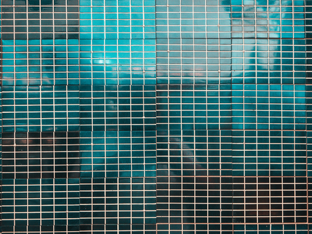 Old solar cell surface texture, blue abstract technology geometrical background.の写真素材