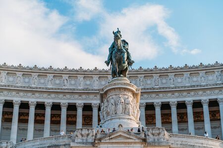 Rome, Italy - October 2019 : Altar of the Fatherland or Monumento Nazionale a Vittorio Emanuele II...