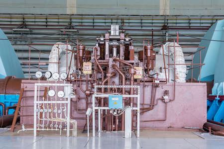 Turbines in the Engine Room for Steam Turbines of the Kursk Nuclear Power Plant
